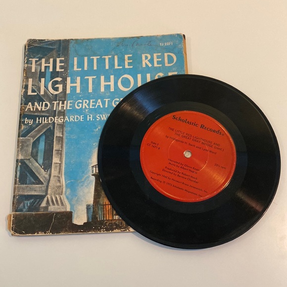 Vintage Other - Vintage Book and Record Scholastic “The Little Red Lighthouse…”